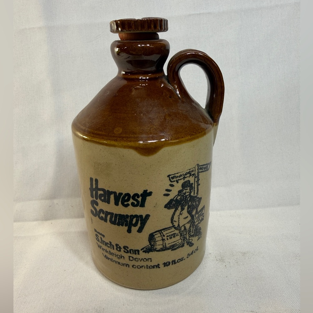 Vintage Harvest Scrumpy Stoneware Cider Jug – Farmhouse Decor